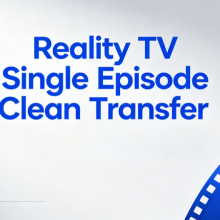 Reality TV Single Episode Clean Transfer